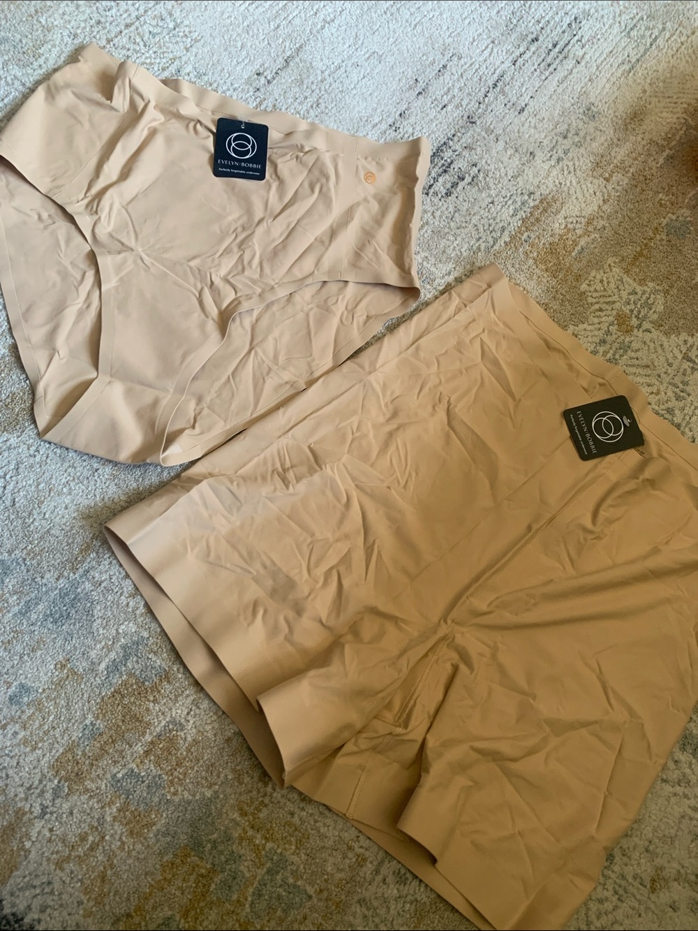 NWT Evelyn Bobbie sand color underwear shorts & bikini 16-24